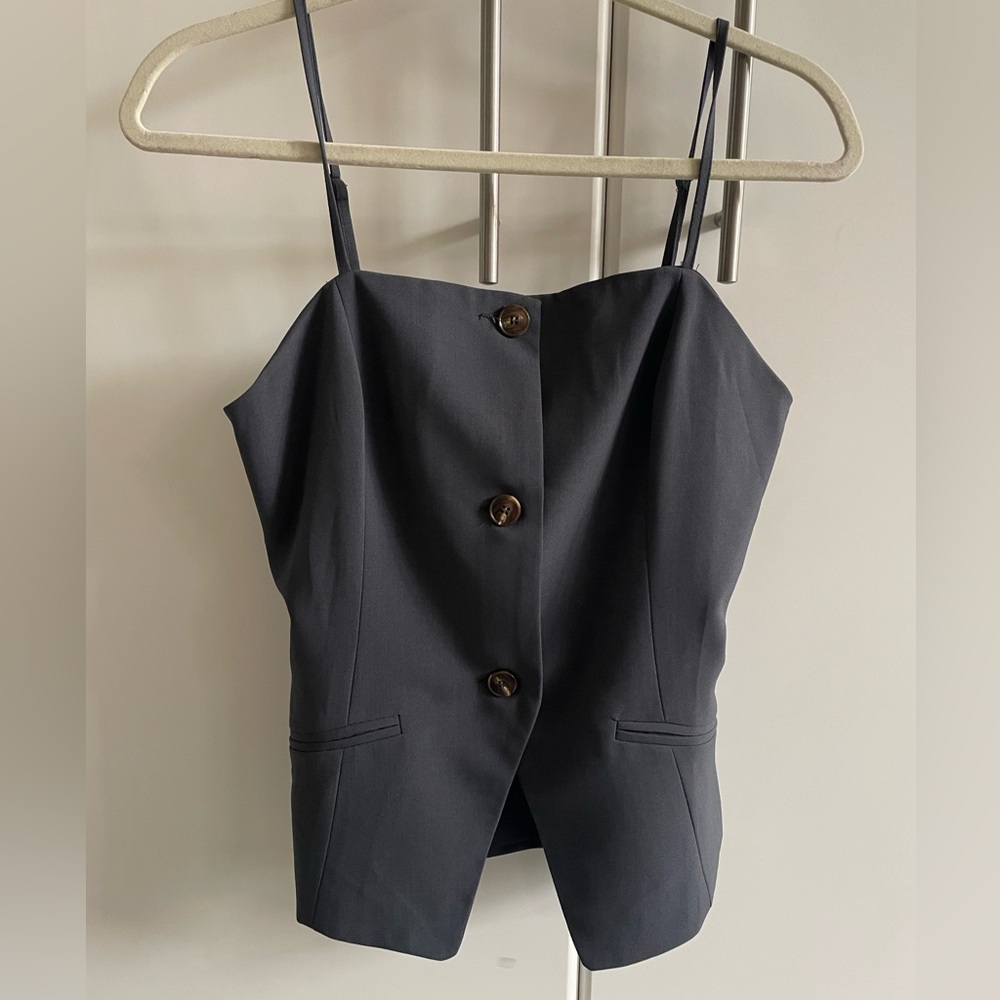 Edit By Nine Button Vest Top